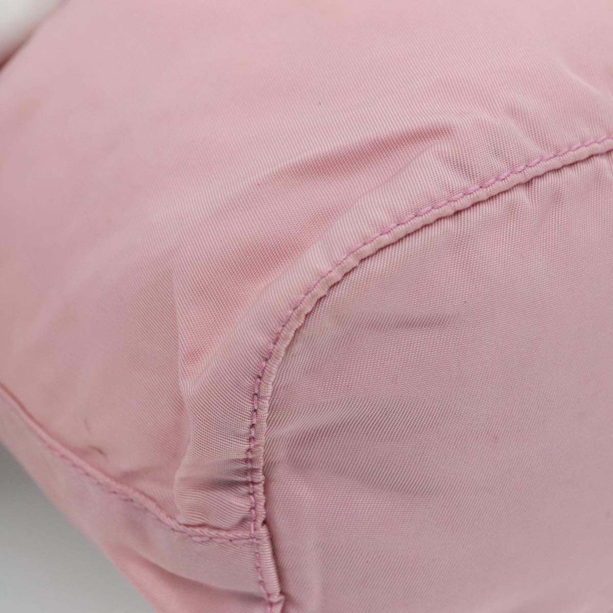 PRADA Pouch Nylon Pink Pink Auth 111259