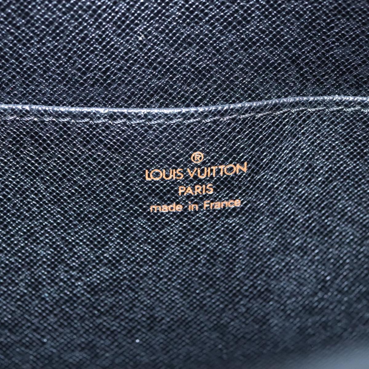 LOUIS VUITTON Epi Pochette Homme Clutch Bag Black Noir M52522 LV Auth 111337