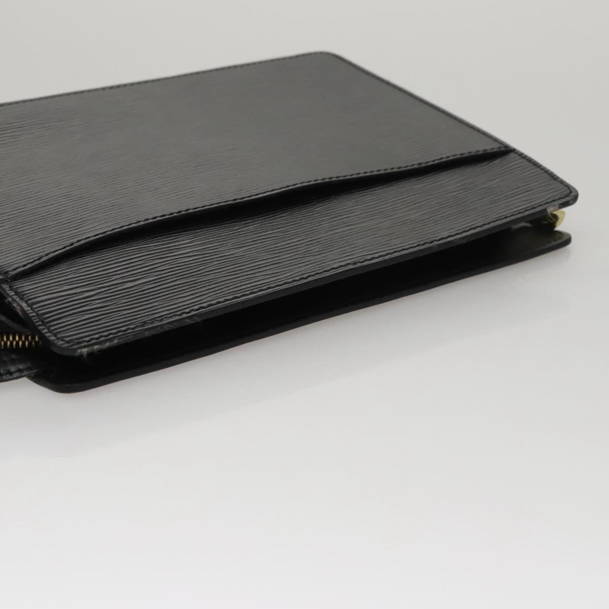 LOUIS VUITTON Epi Pochette Homme Clutch Bag Black Noir M52522 LV Auth 111337