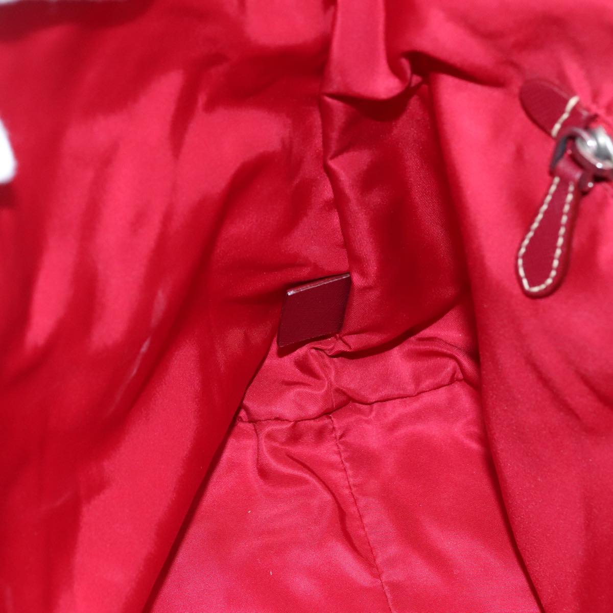 PRADA Tote Bag Nylon Pink Silver Auth 111353