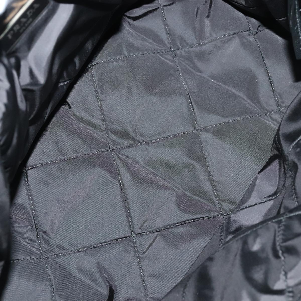 PRADA Hand Bag Nylon 2way Turquoise Blue Auth 111354V