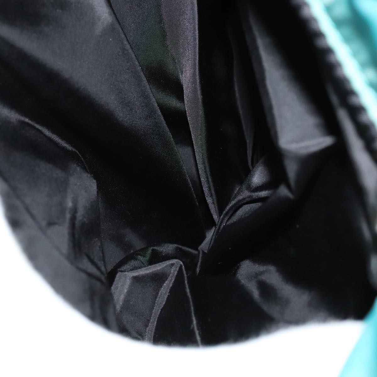 PRADA Hand Bag Nylon 2way Turquoise Blue Auth 111354V