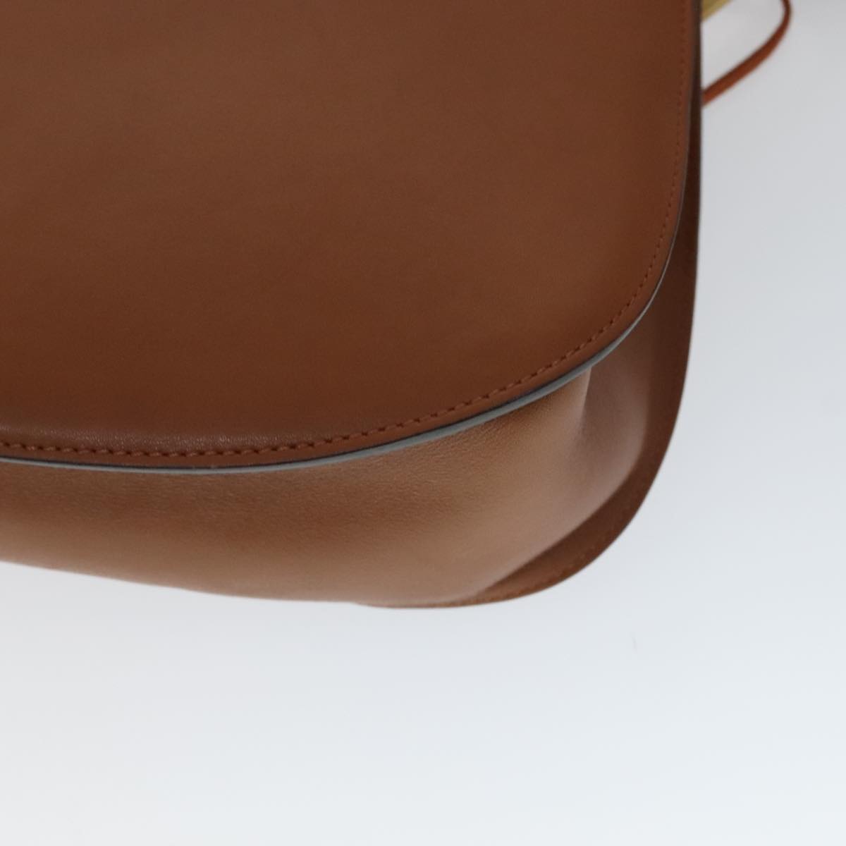 Chloe Shoulder Bag Leather Brown Auth 111369AM