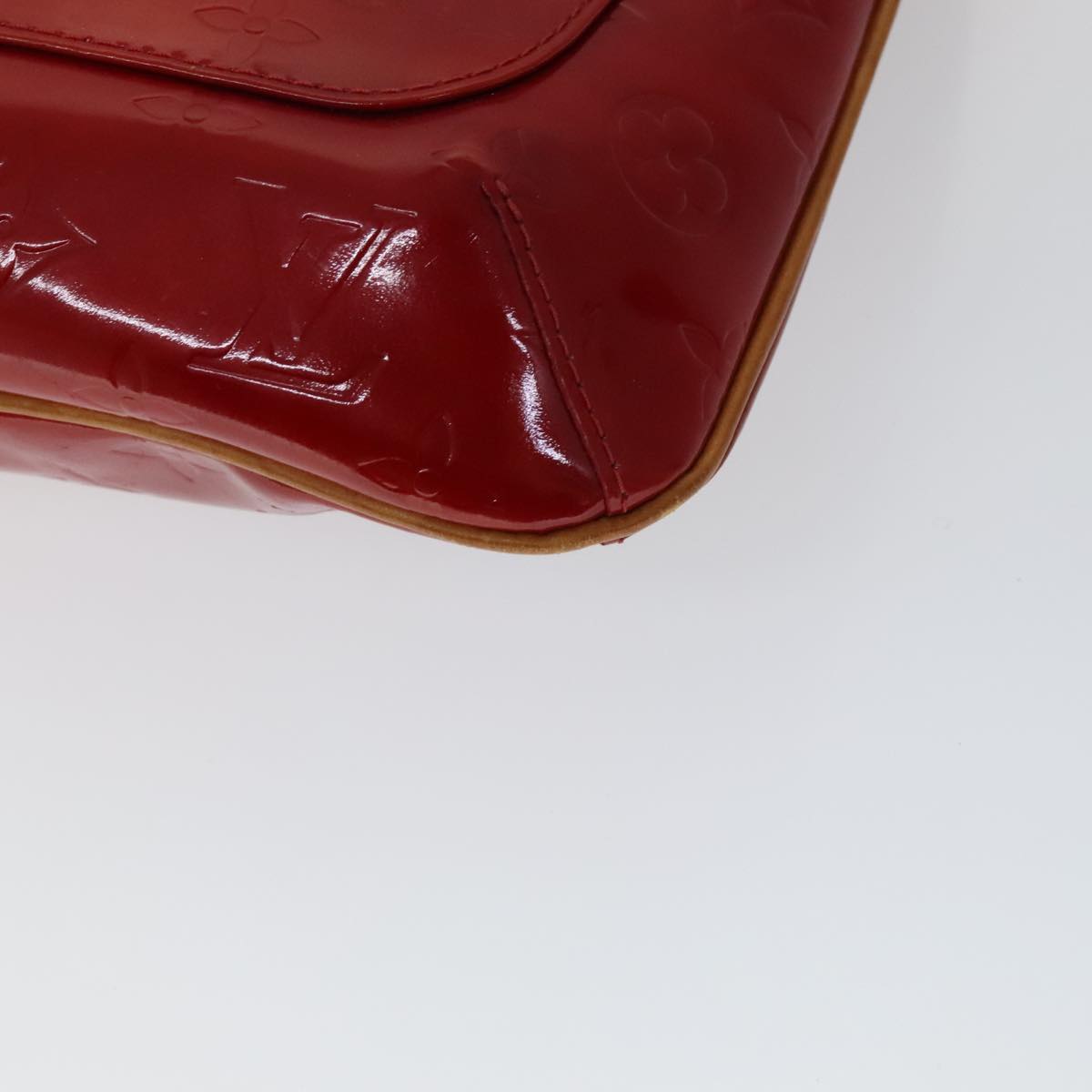 LOUIS VUITTON Monogram Vernis Thompson Street Bag Red M91094 LV Auth 111375