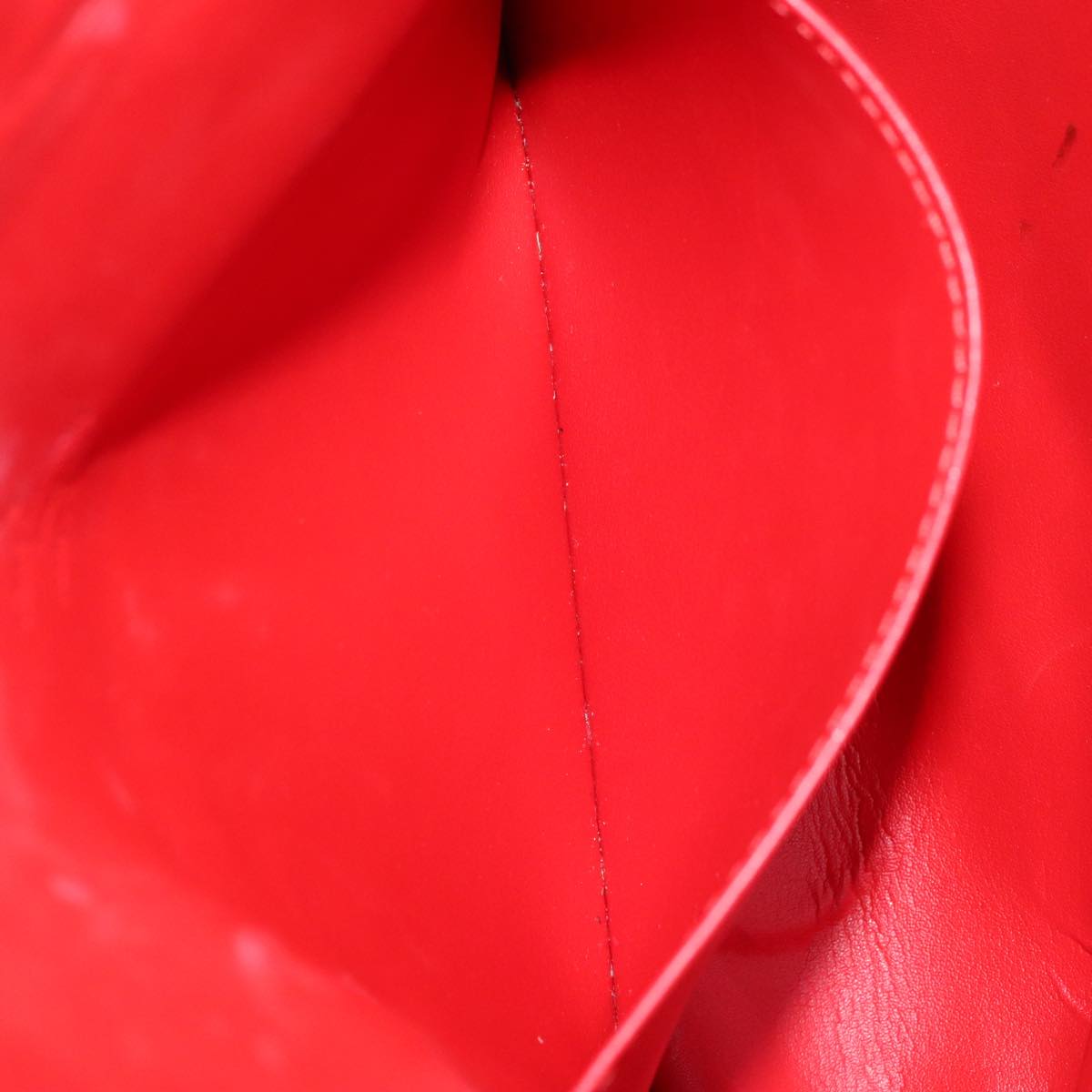 LOUIS VUITTON Monogram Vernis Thompson Street Bag Red M91094 LV Auth 111375