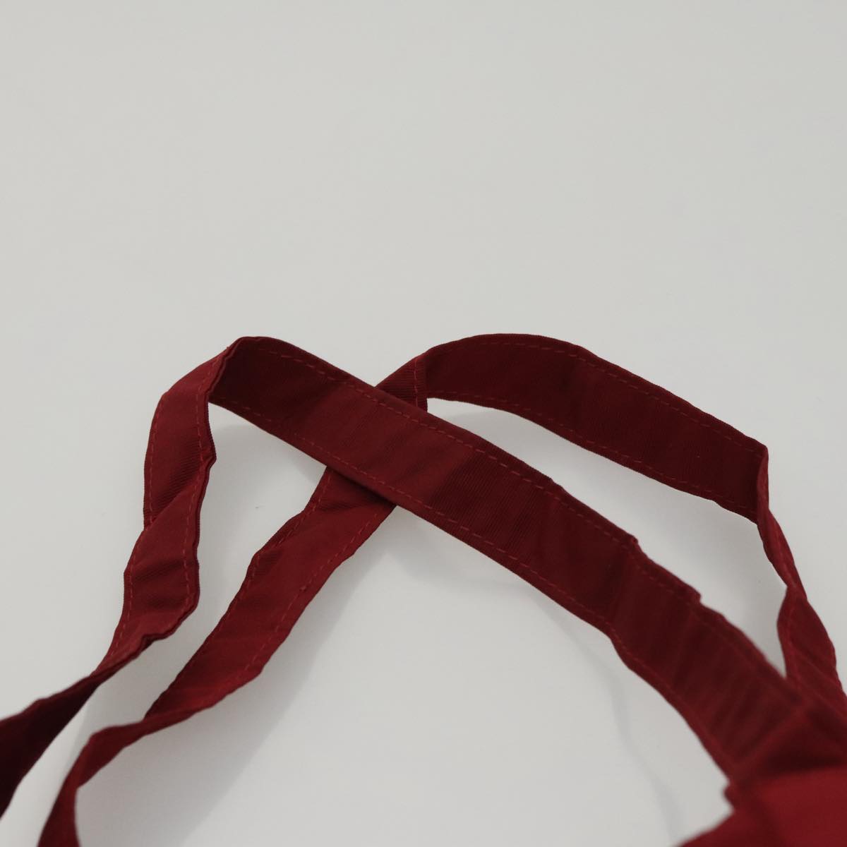 Miu Miu Folding Type Tote Bag Nylon Red Auth 111415V