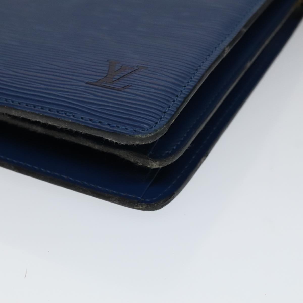 LOUIS VUITTON Epi Capuchin Shoulder Bag Blue M52345 LV Auth 111419