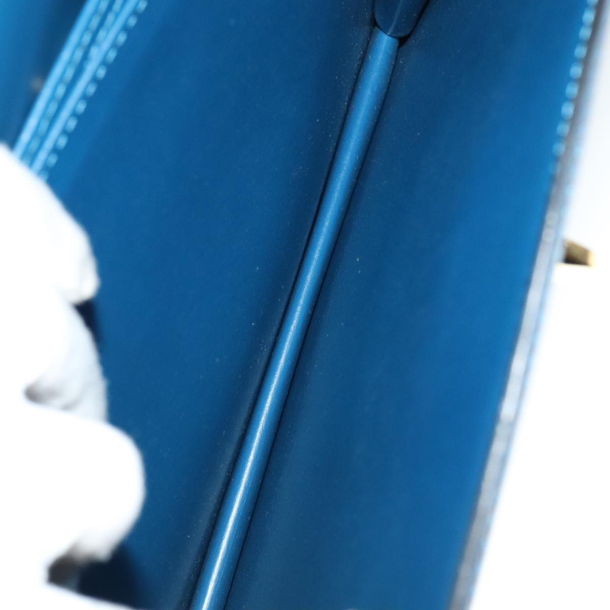 LOUIS VUITTON Epi Capuchin Shoulder Bag Blue M52345 LV Auth 111419