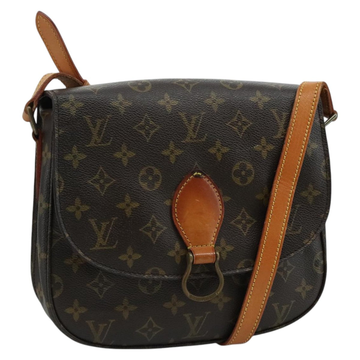 LOUIS VUITTON Monogram Saint Cloud GM Shoulder Bag M51242 LV Auth 111427