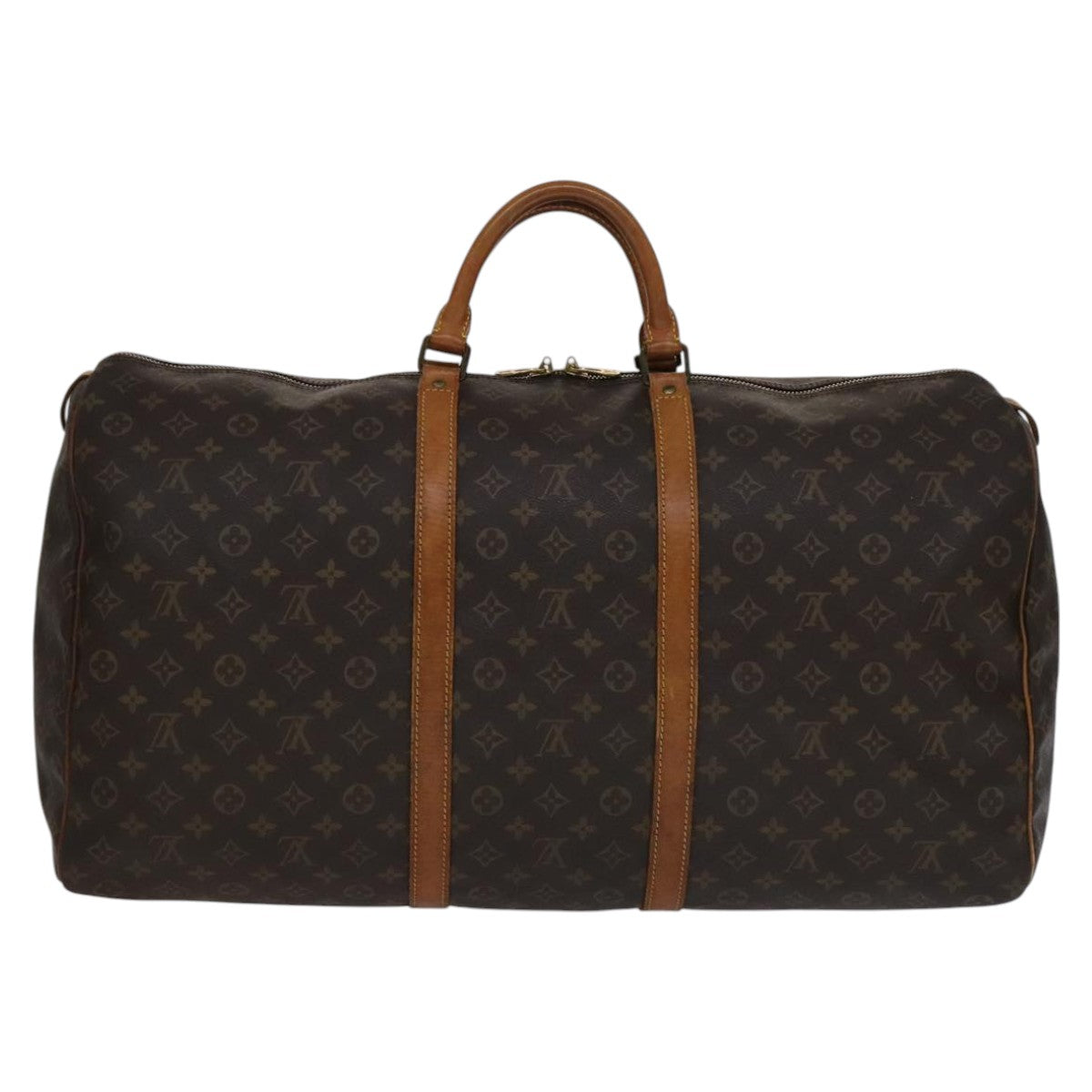 LOUIS VUITTON Monogram Keepall 60 Boston Bag M41422 LV Auth 111454