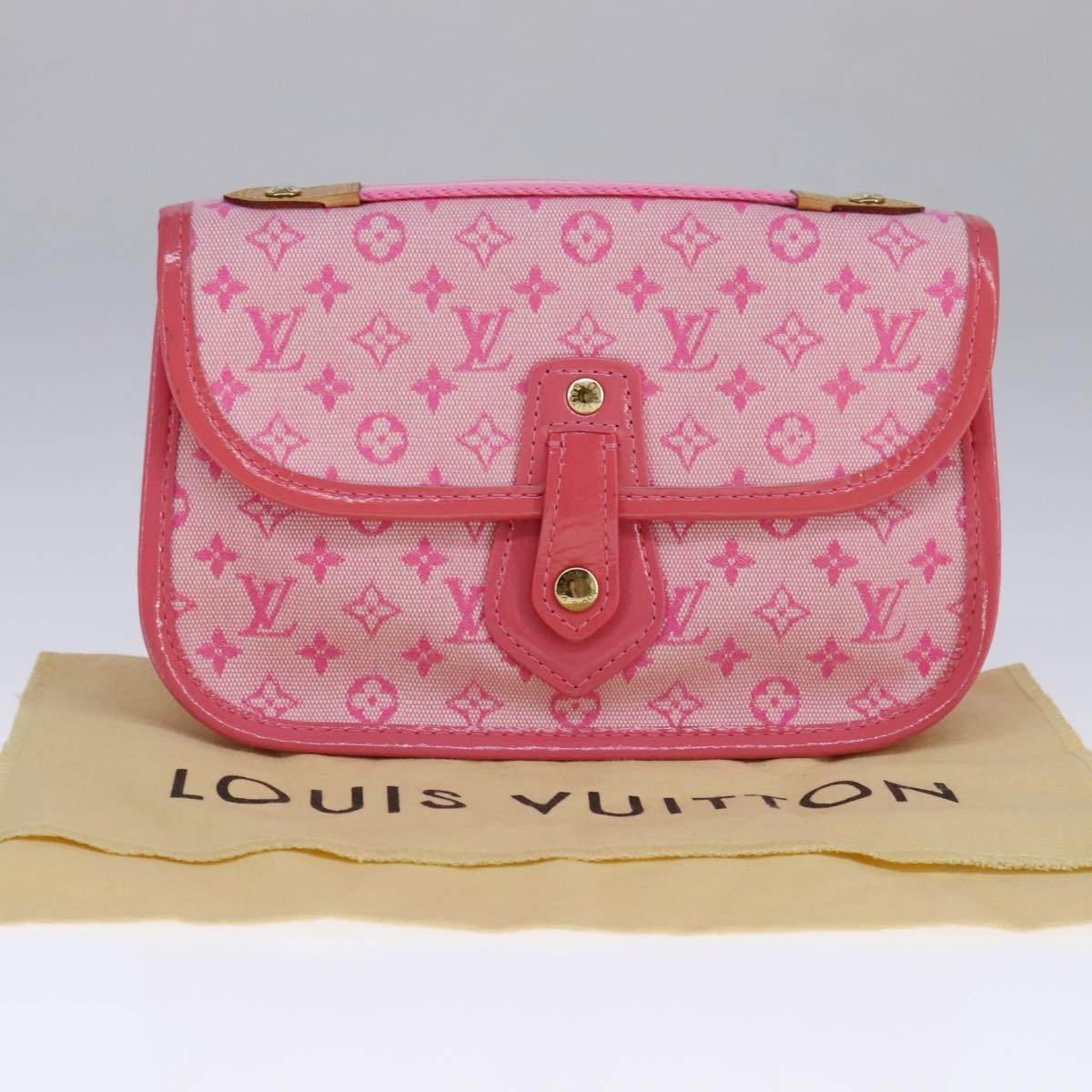 LOUIS VUITTON Monogram Mini Trousse Marie Kate Strawberry M92934 Auth 111458AV