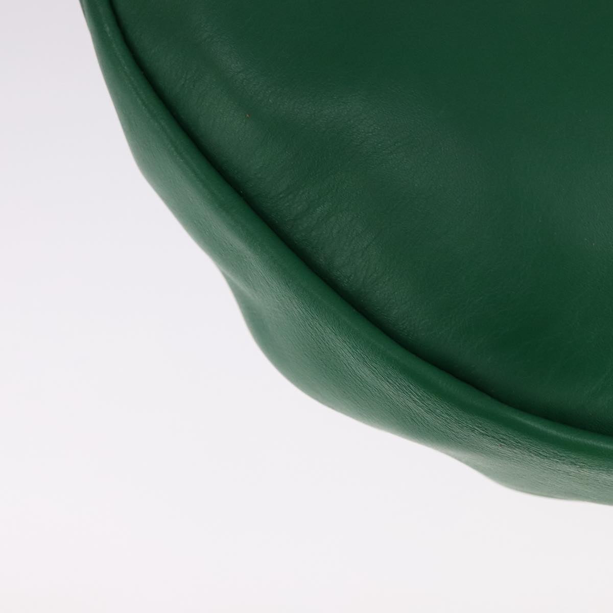 BOTTEGA VENETA Chain Shoulder Bag Leather Green Auth 111467V