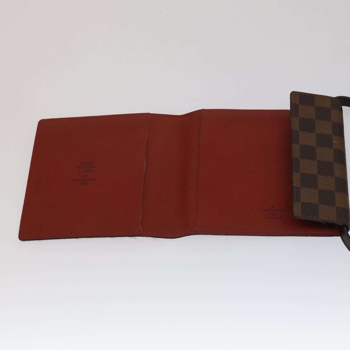 LOUIS VUITTON Damier CD Case Japan 20th Anniversary Only M99074 Auth 111471V