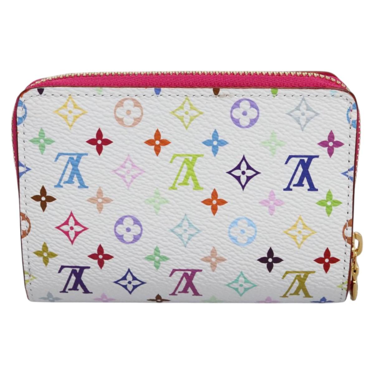 LOUIS VUITTON Monogram Multicolor Portefeuille Lou White M14093 LV Auth 111487SV