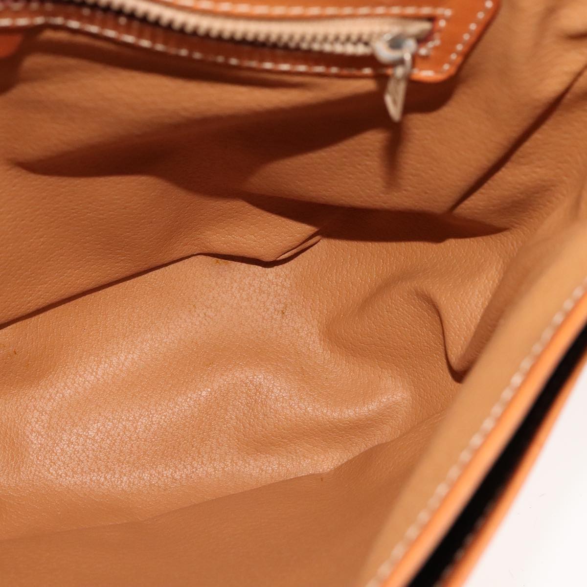 CELINE Macadam Canvas Shoulder Bag PVC Leather Gold Brown Auth 111488