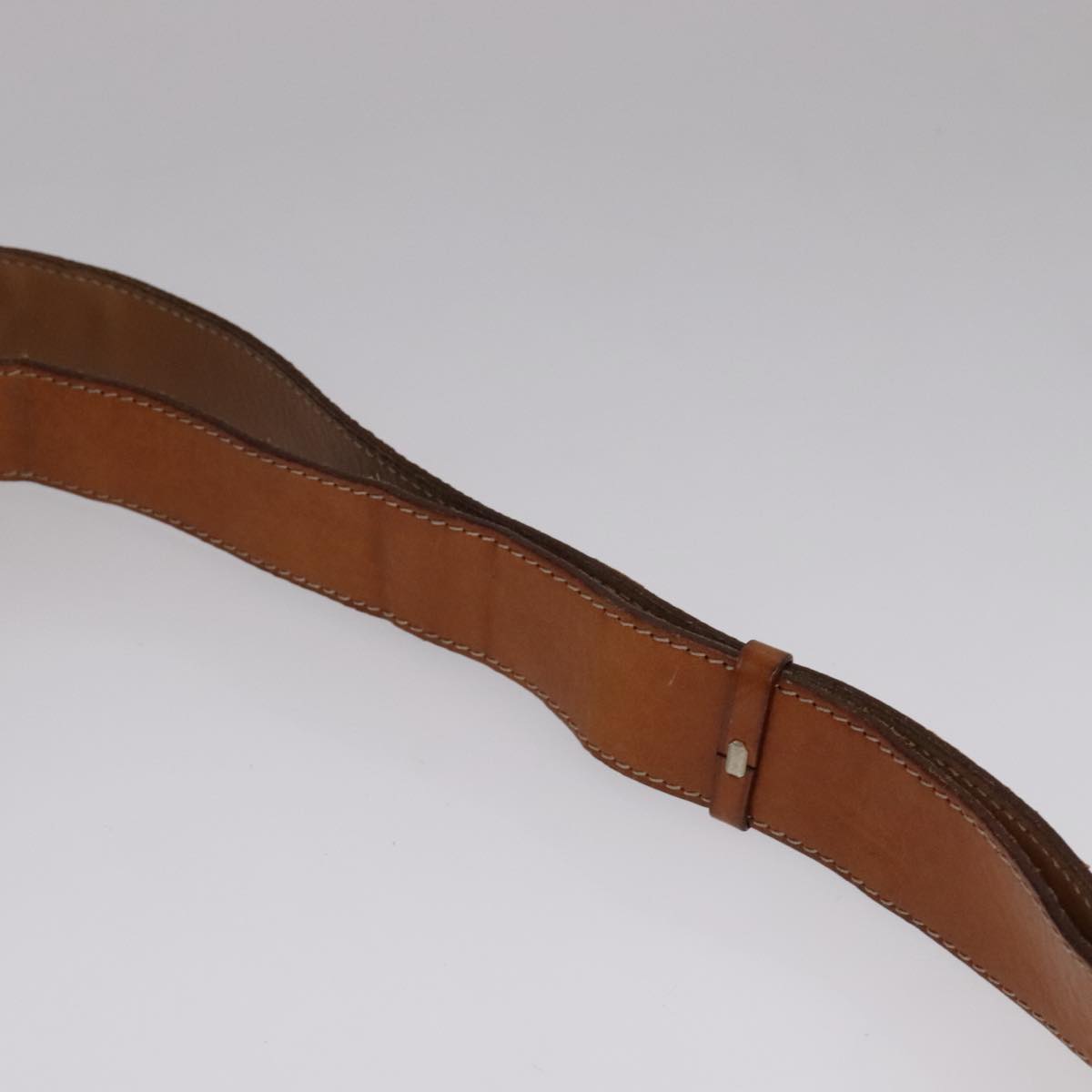 CELINE Macadam Canvas Shoulder Bag PVC Leather Gold Brown Auth 111488