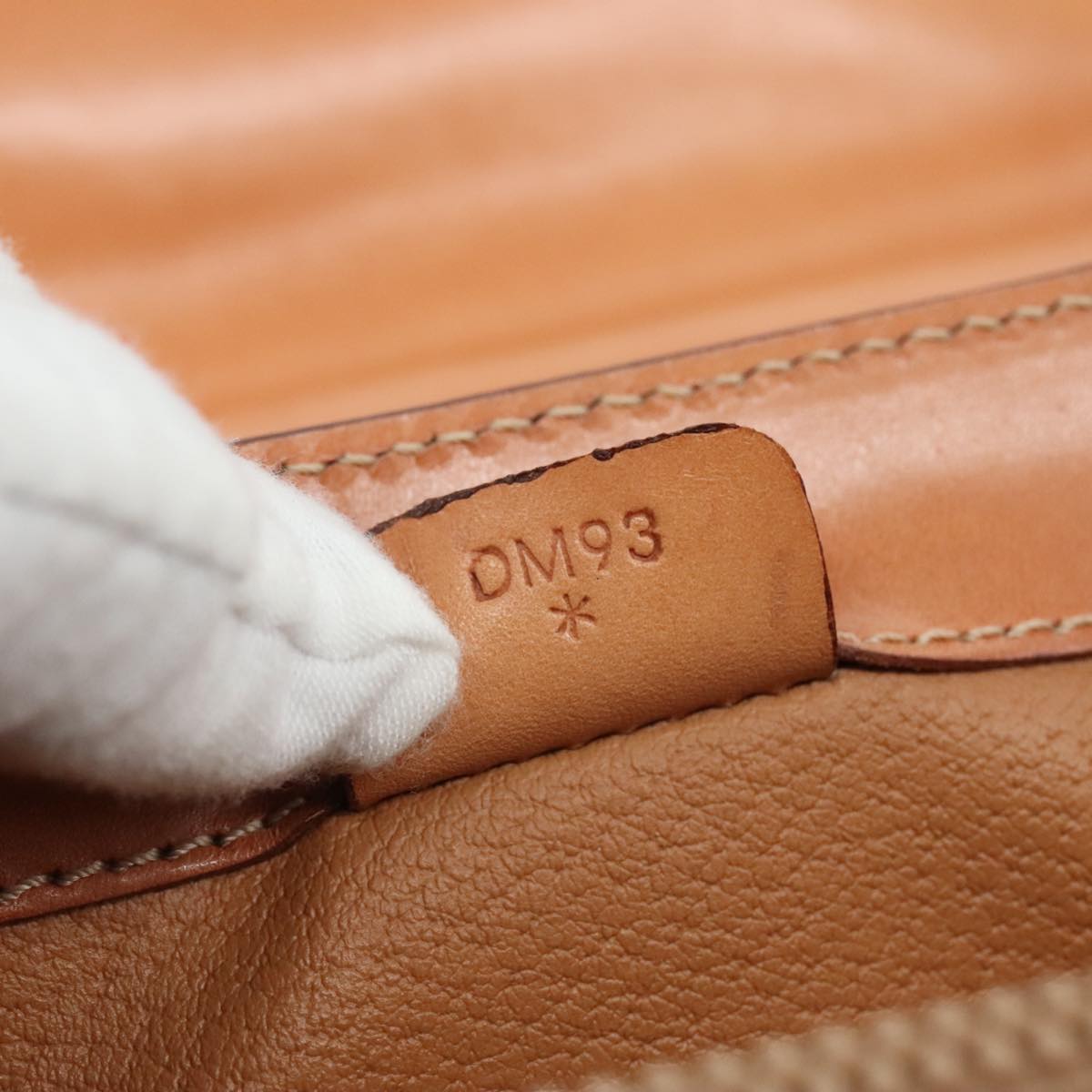 CELINE Macadam Canvas Hand Bag PVC Leather Brown Auth 111489