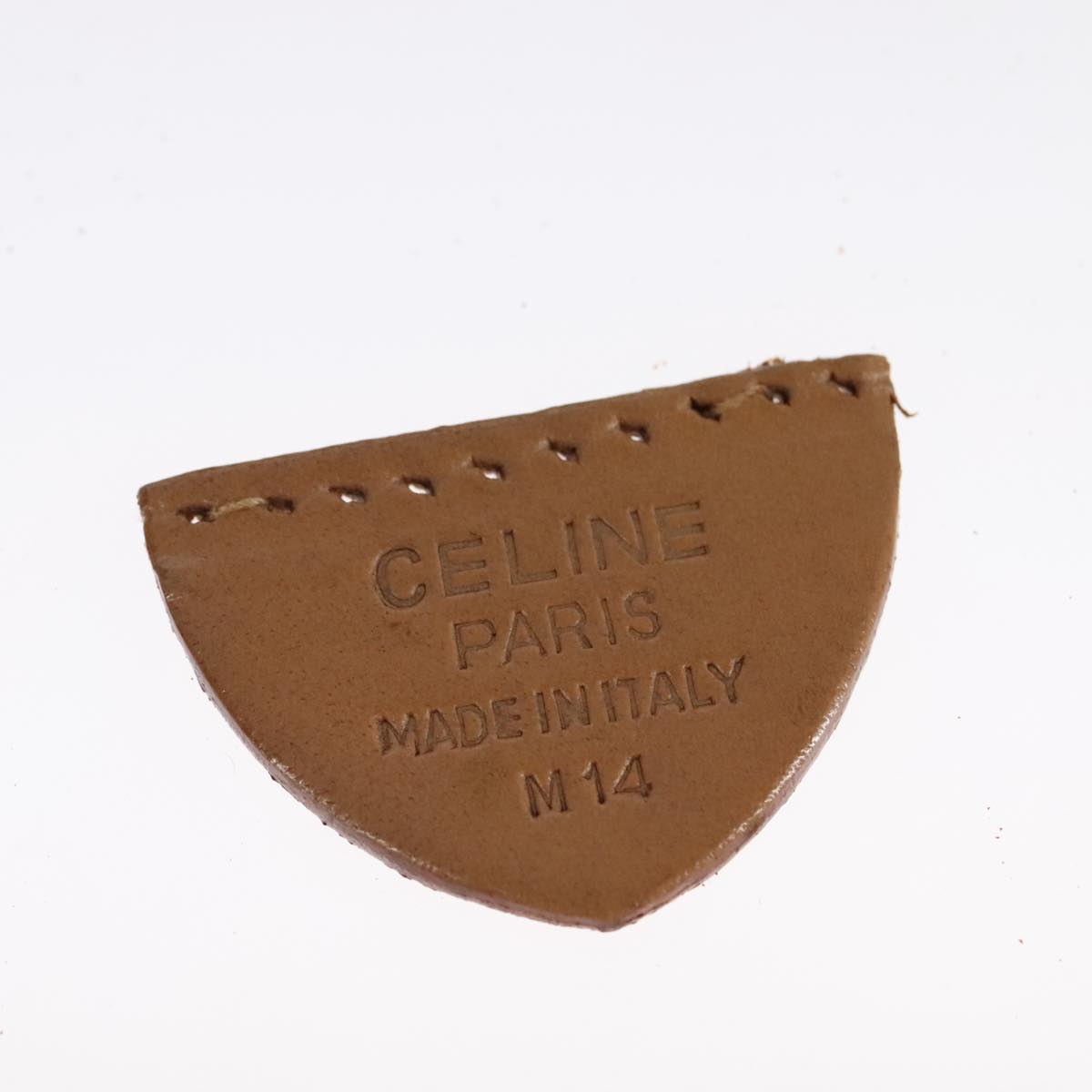 CELINE Macadam Canvas Hand Bag PVC Leather 2way Brown Auth 111490