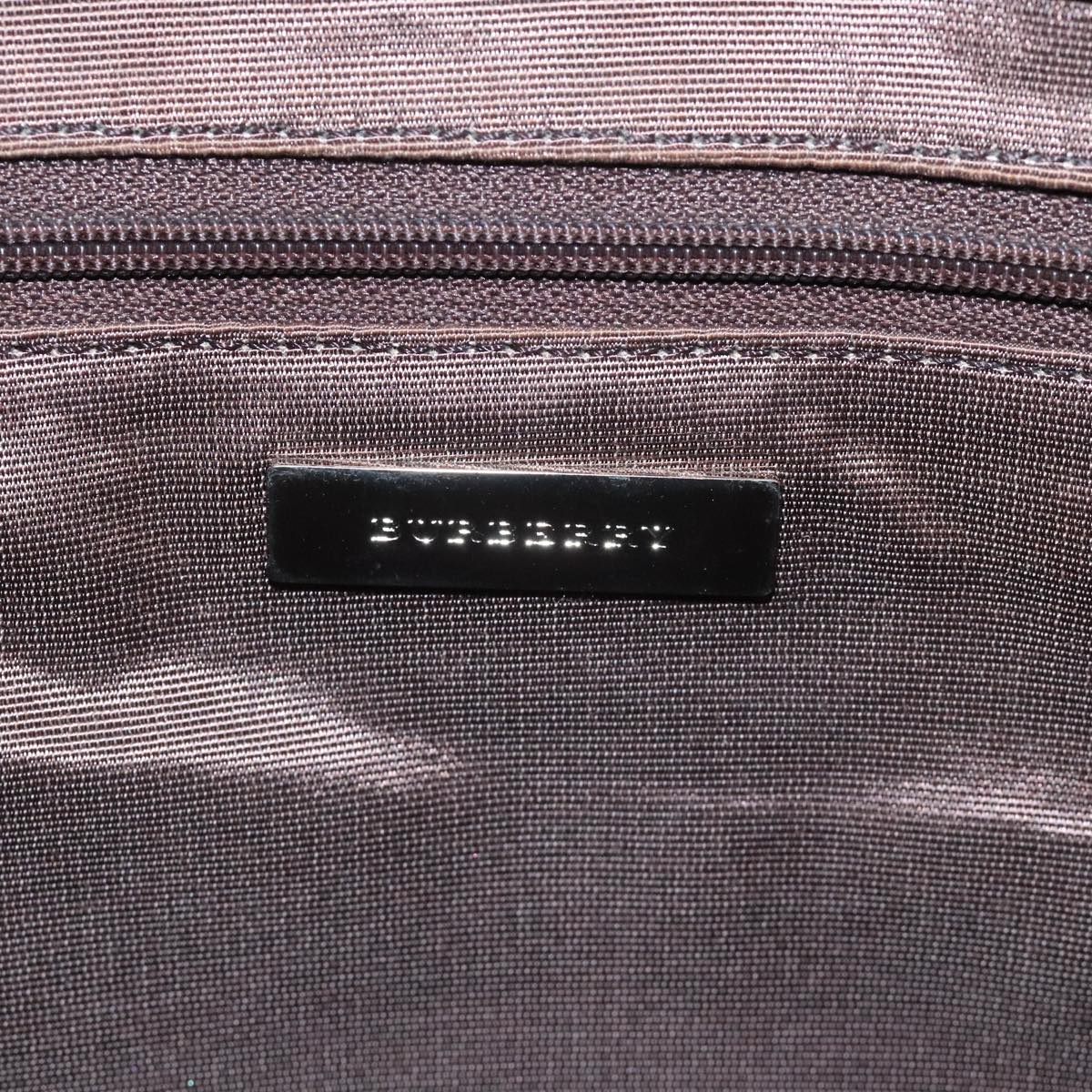 BURBERRY Nova Check Tote Bag Canvas Beige Auth 111496