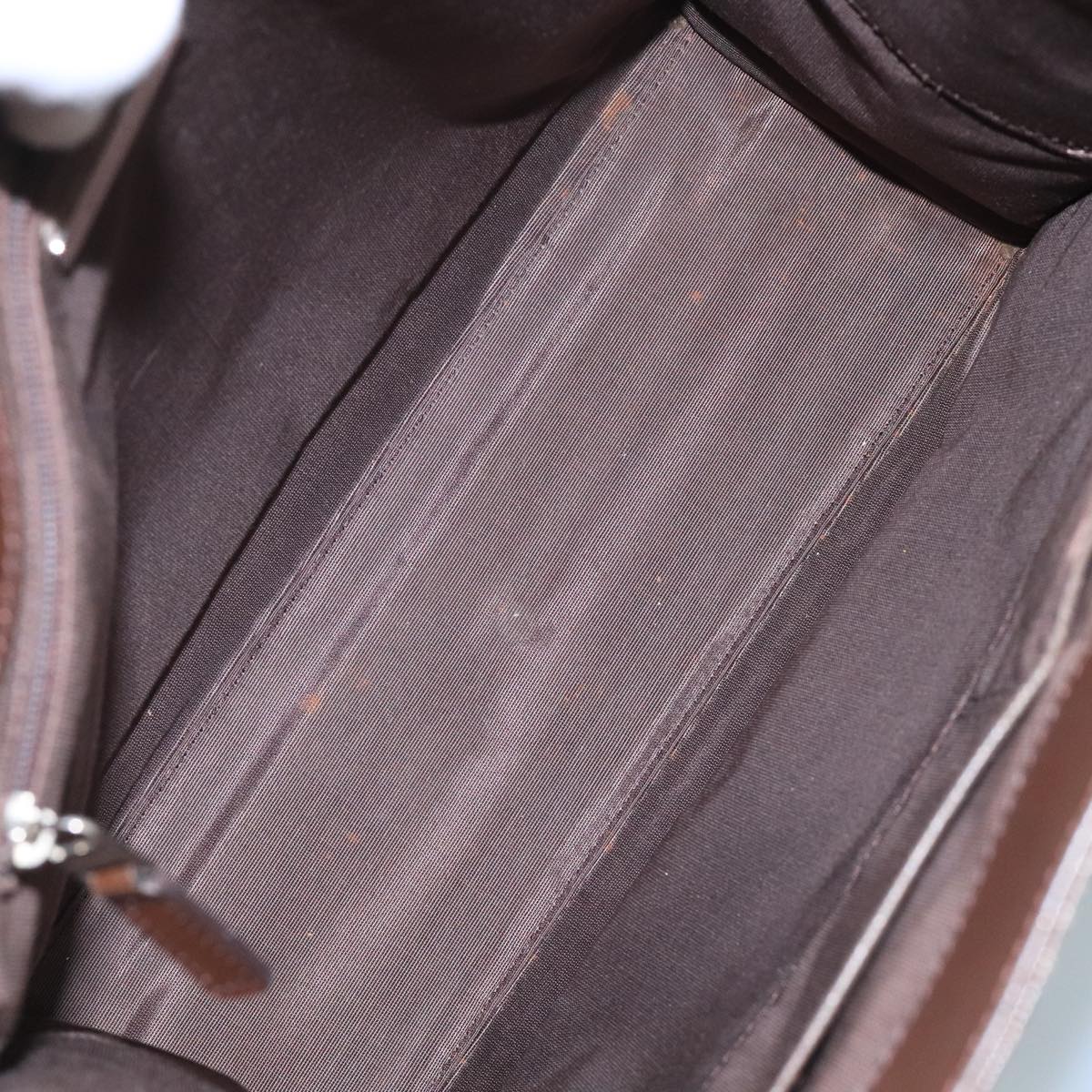 BURBERRY Nova Check Tote Bag Canvas Beige Auth 111496