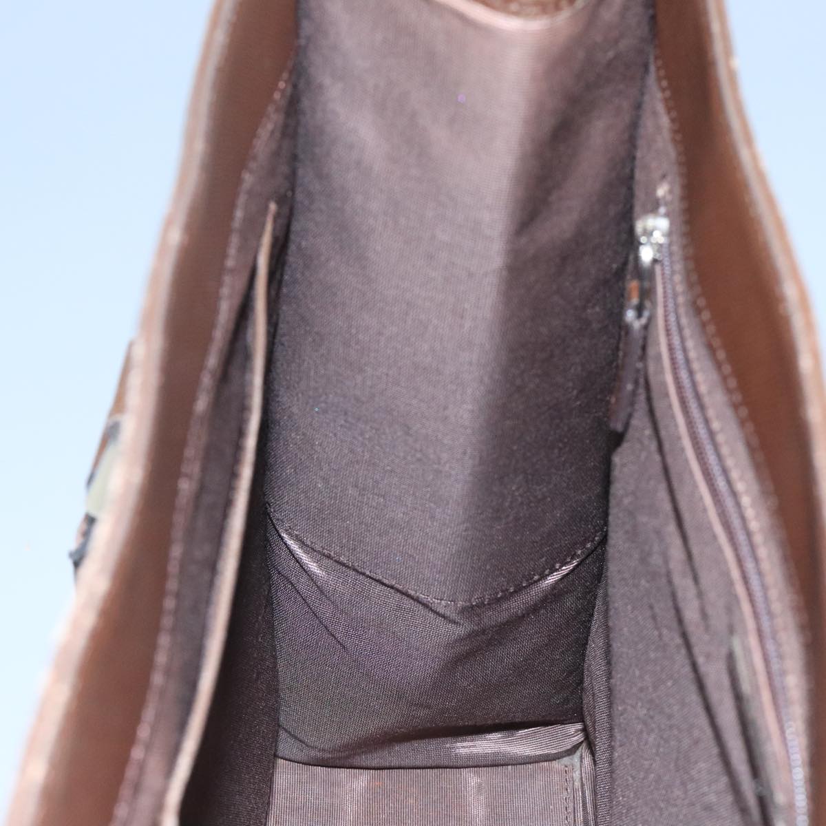 BURBERRY Nova Check Tote Bag Canvas Beige Auth 111496