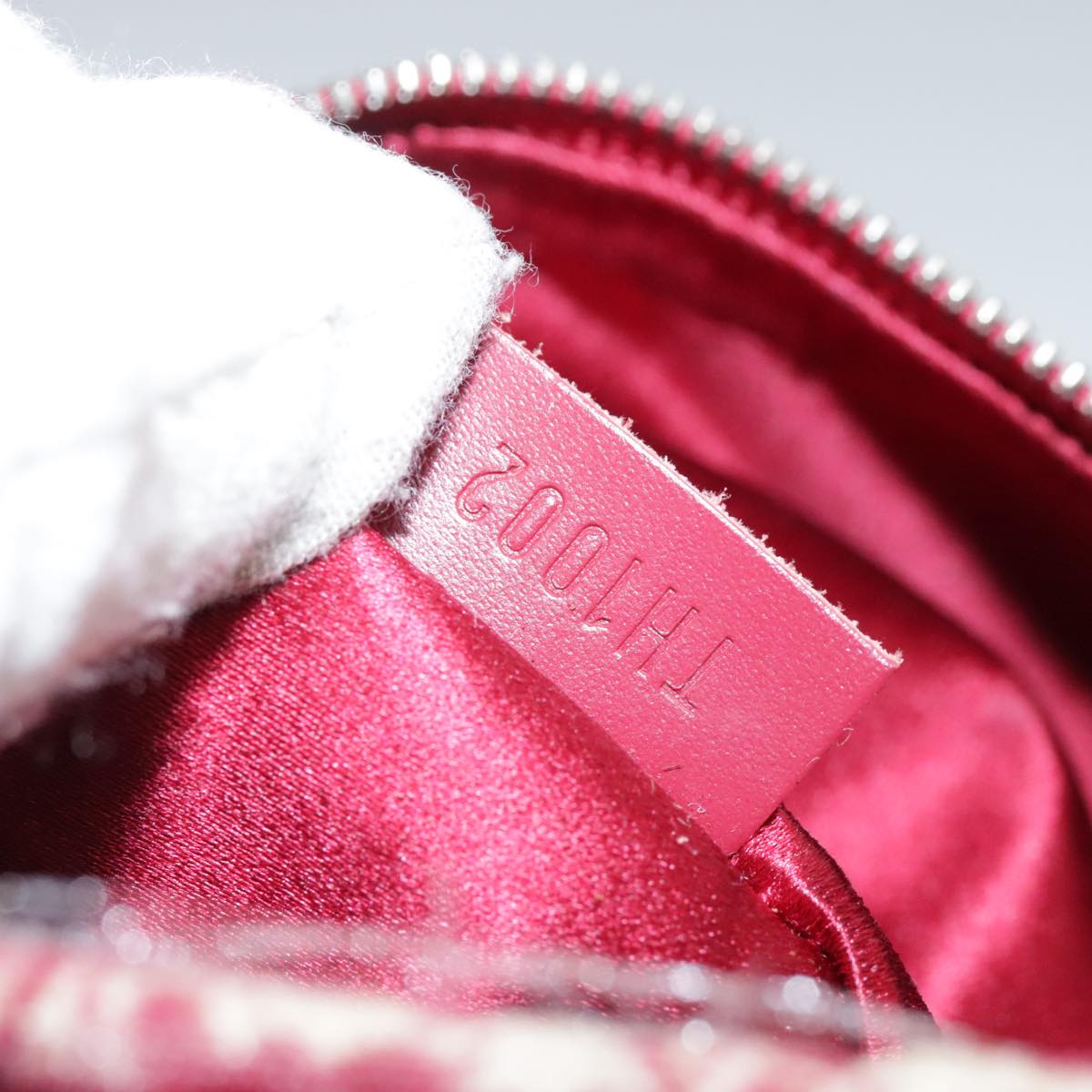 LOUIS VUITTON Monogram Satin Little papillon Hand Bag Pink M92353 LV Auth 111500