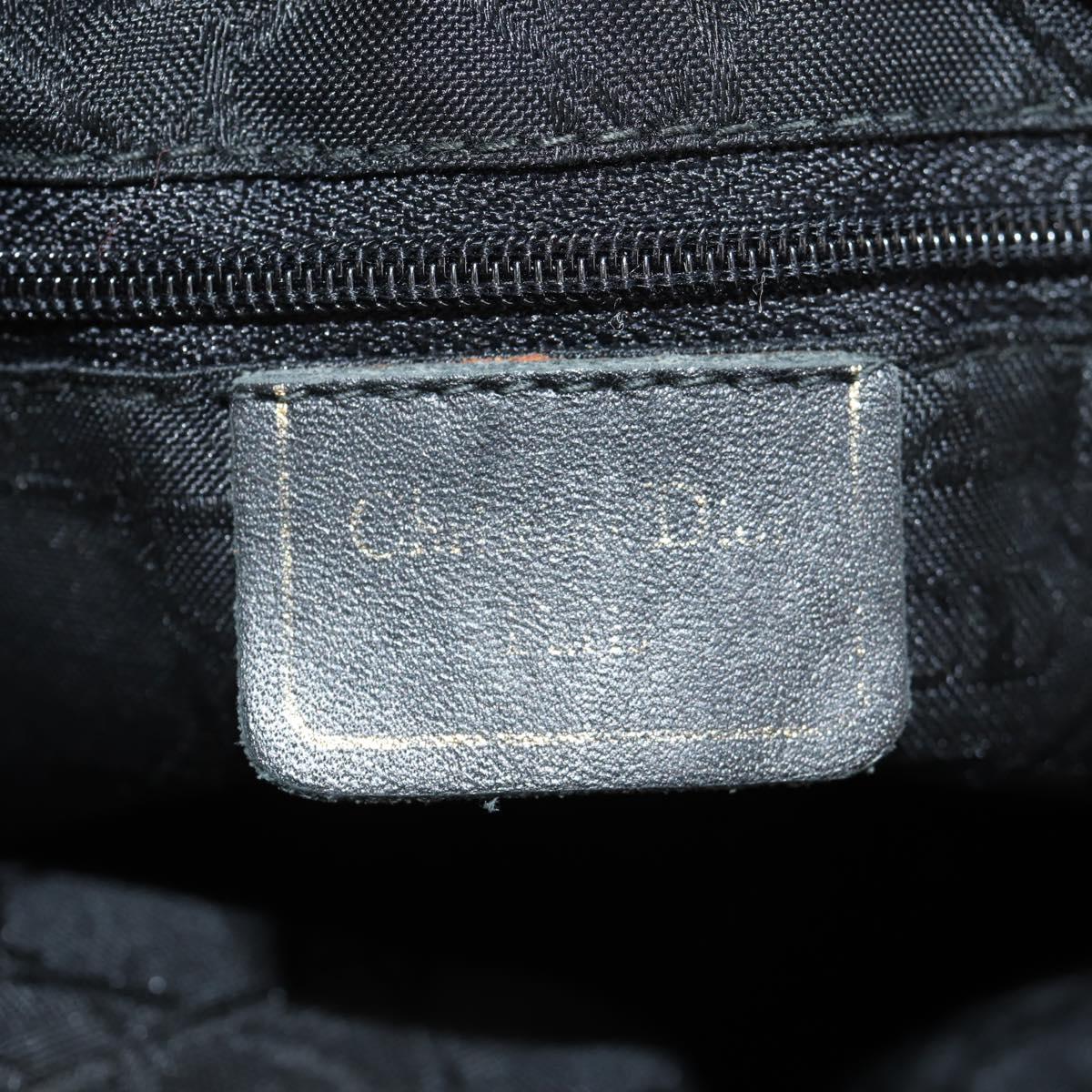 Christian Dior Canage Hand Bag Red Gold Auth 111525