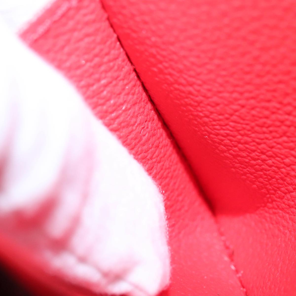 LOUIS VUITTON Epi Pochette Cosmetic PM Pouch Red M41114 LV Auth 111537