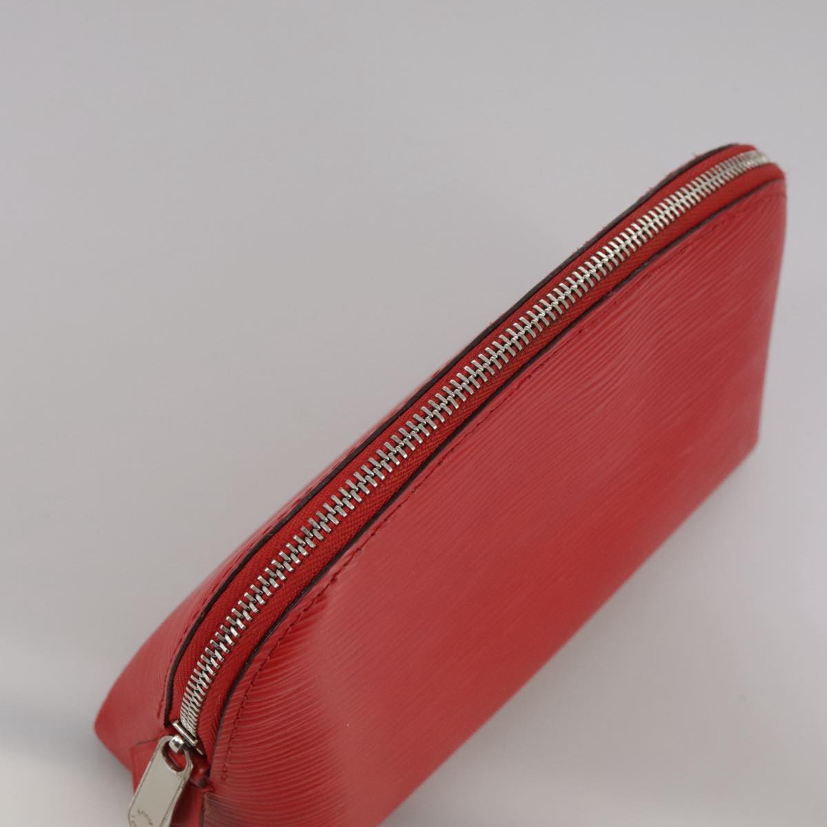 LOUIS VUITTON Epi Pochette Cosmetic PM Pouch Red M41114 LV Auth 111537