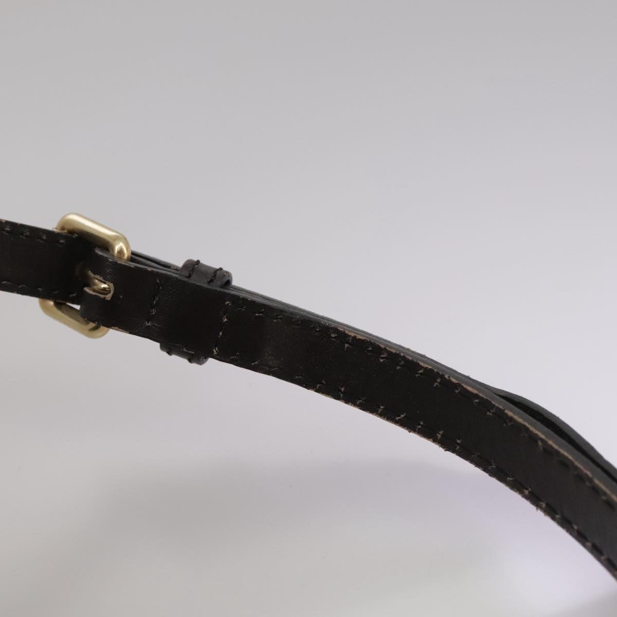 BURBERRY Nova Check Shoulder Bag PVC Beige Brown gold Auth 111586