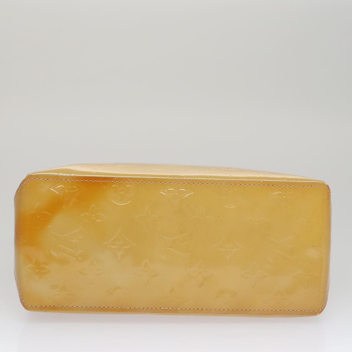 LOUIS VUITTON Monogram Vernis Reade PM Hand Bag Beige M91334 LV Auth 111703