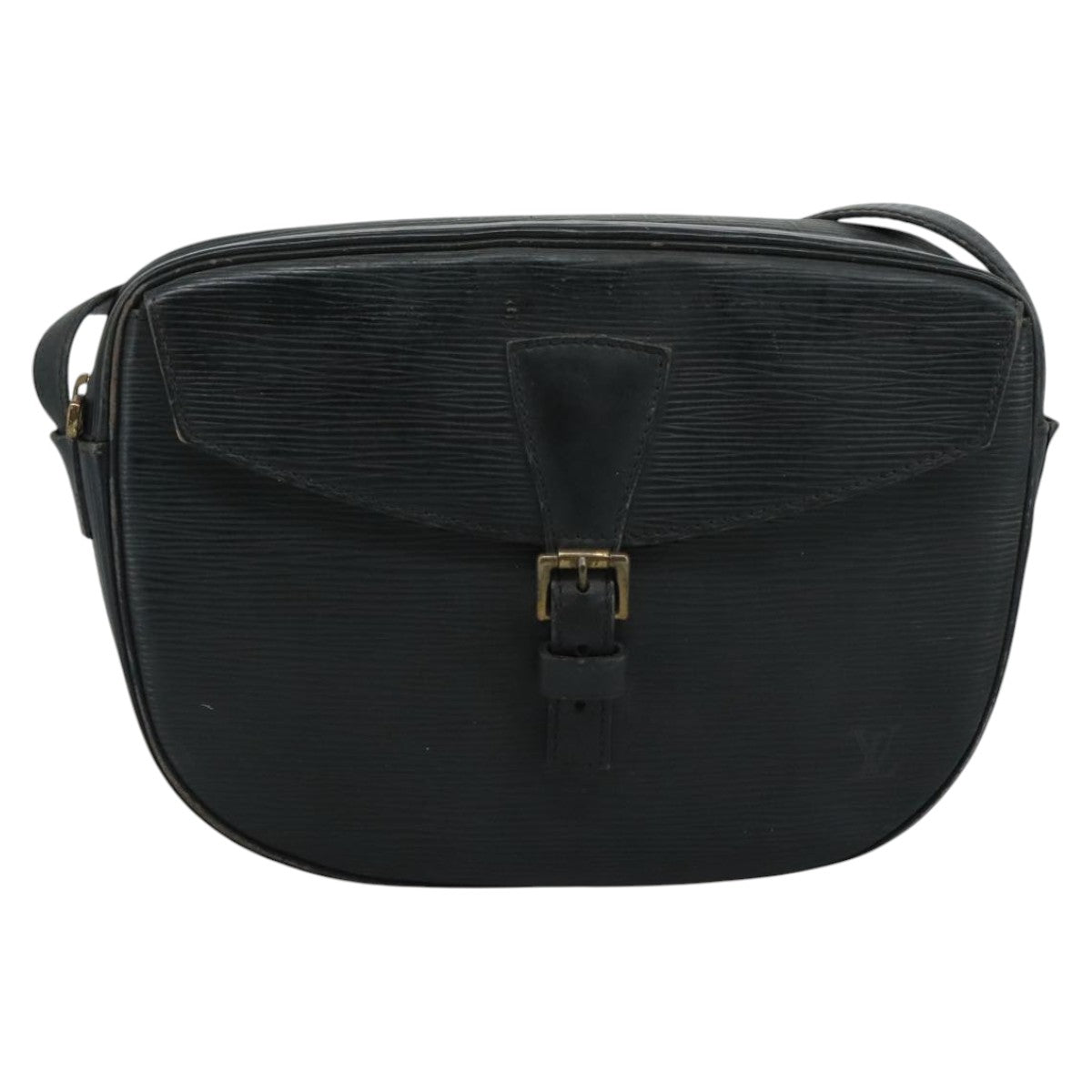 LOUIS VUITTON Epi Jeune Fille MM Shoulder Bag Black M52152 LV Auth 111717