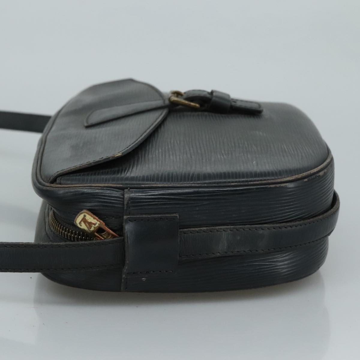 LOUIS VUITTON Epi Jeune Fille MM Shoulder Bag Black M52152 LV Auth 111717