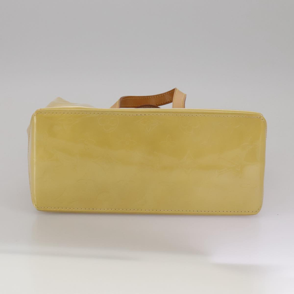 LOUIS VUITTON Monogram Vernis Reade PM Hand Bag Beige M91334 LV Auth 111752
