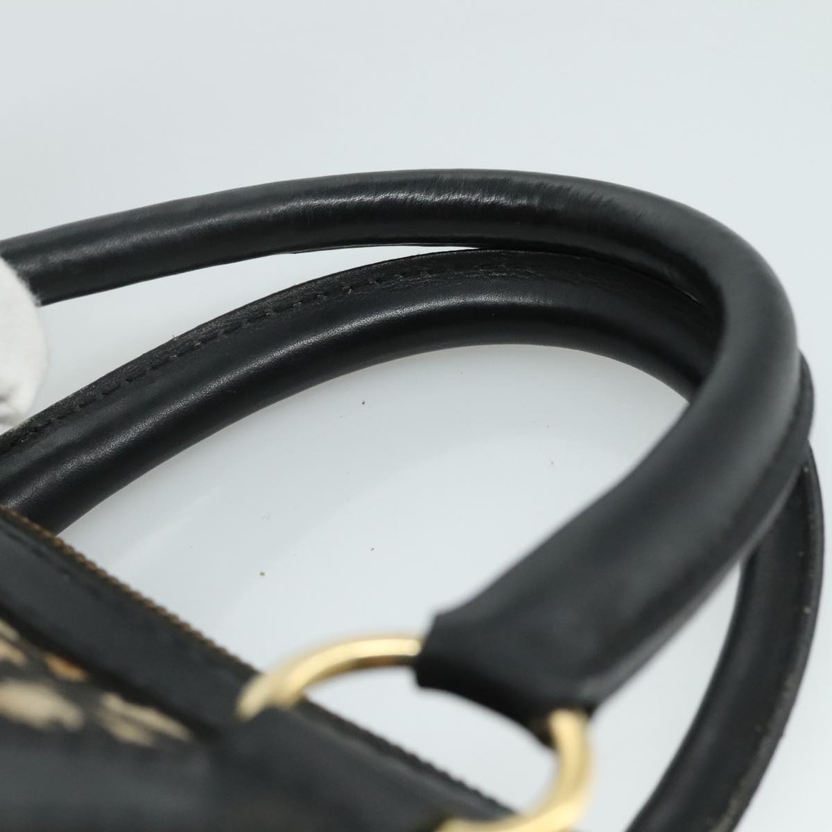 Christian Dior Trotter Canvas Boston Bag Navy Auth 111760