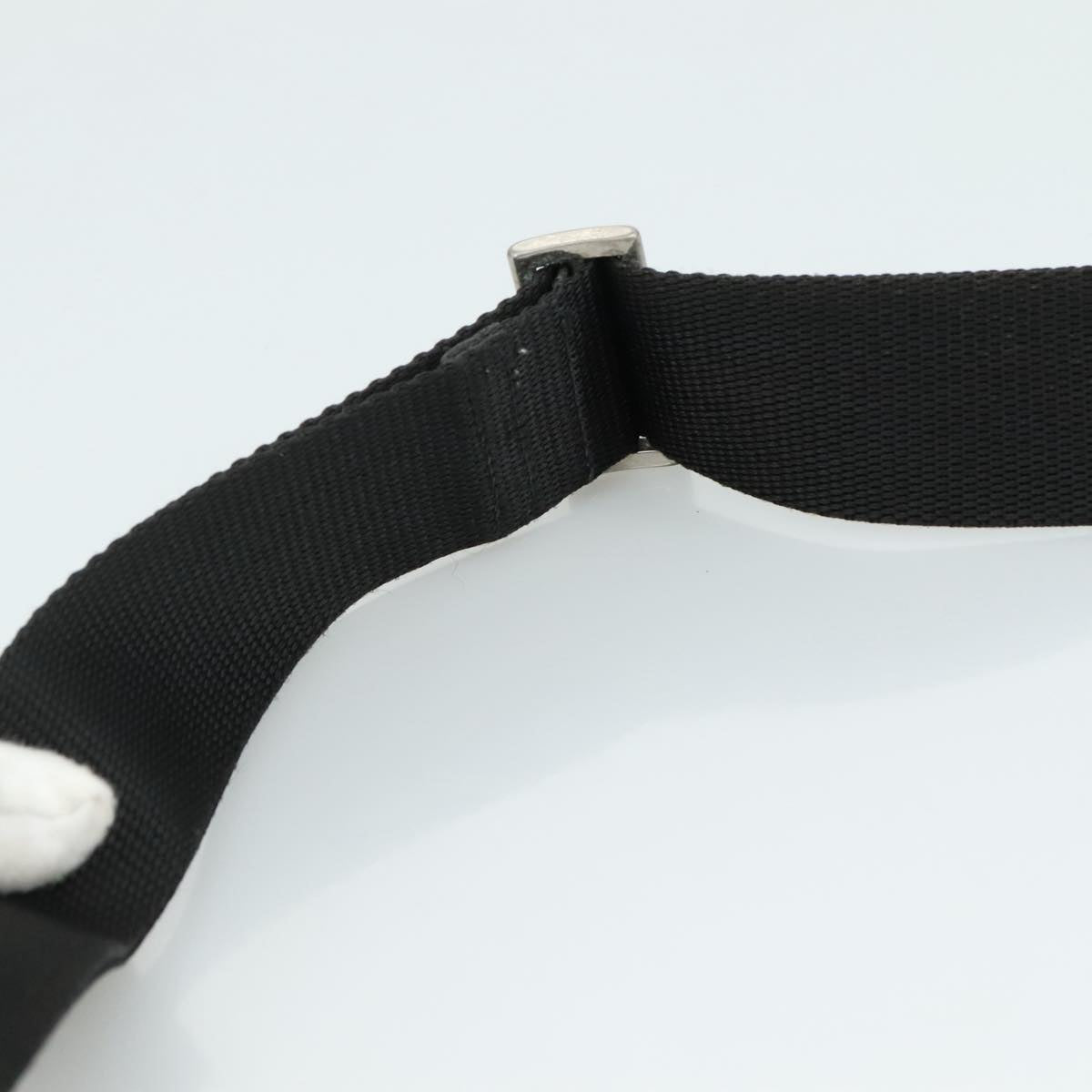 PRADA Shoulder Bag Nylon Black Auth 111765