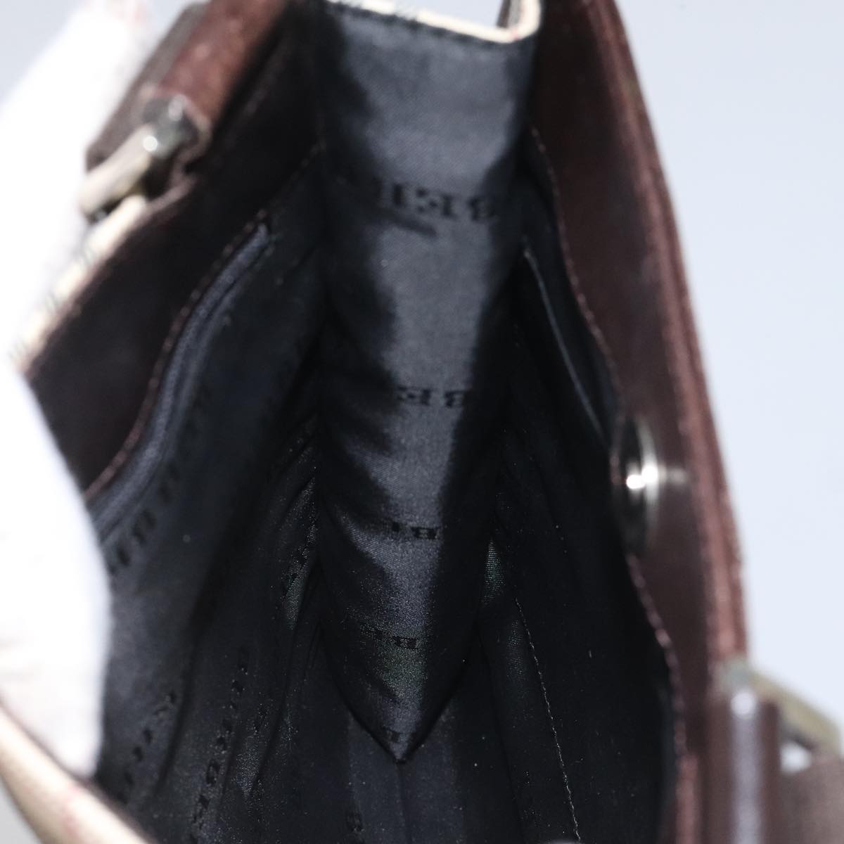 BURBERRY Nova Check Shoulder Bag Canvas Beige Auth 111876