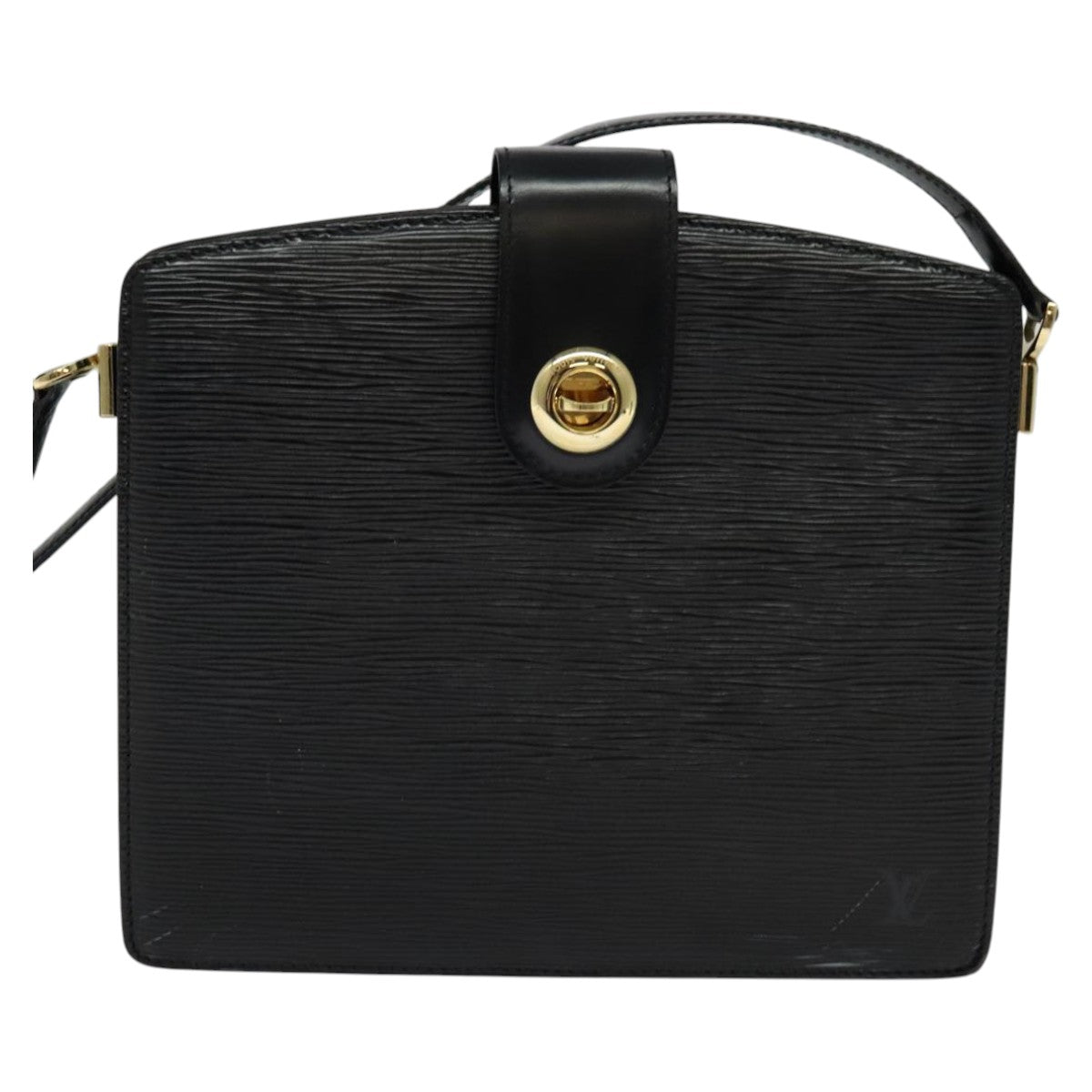 LOUIS VUITTON Epi Capuchin Shoulder Bag Black M52342 LV Auth 111907A