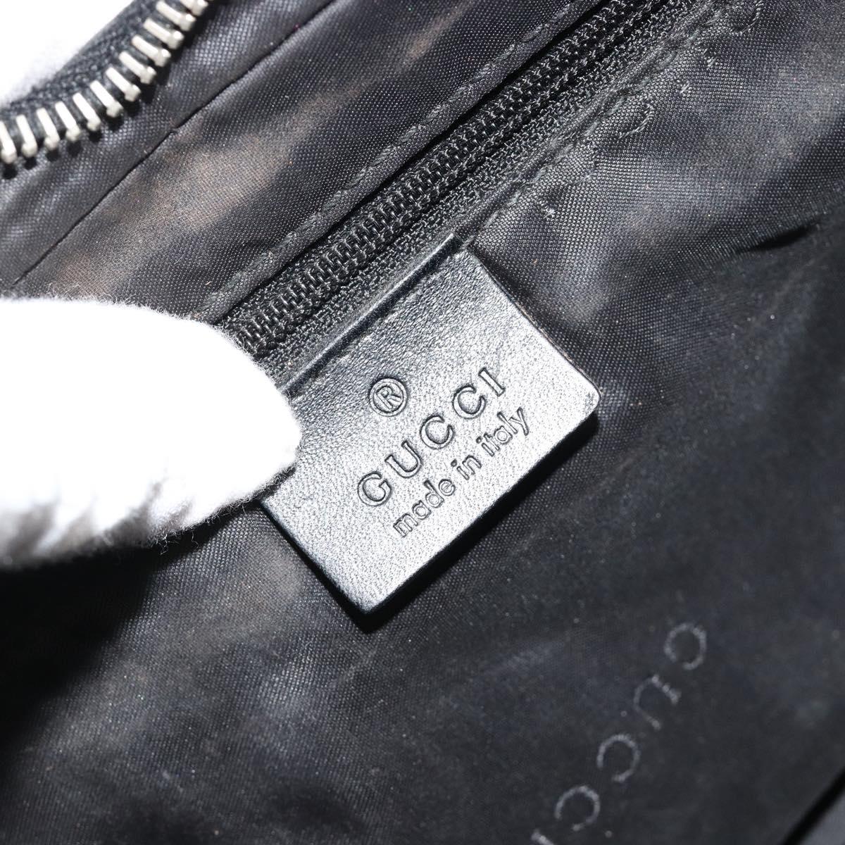 GUCCI GG Canvas Shoulder Bag Black 001 3812 Auth 111937