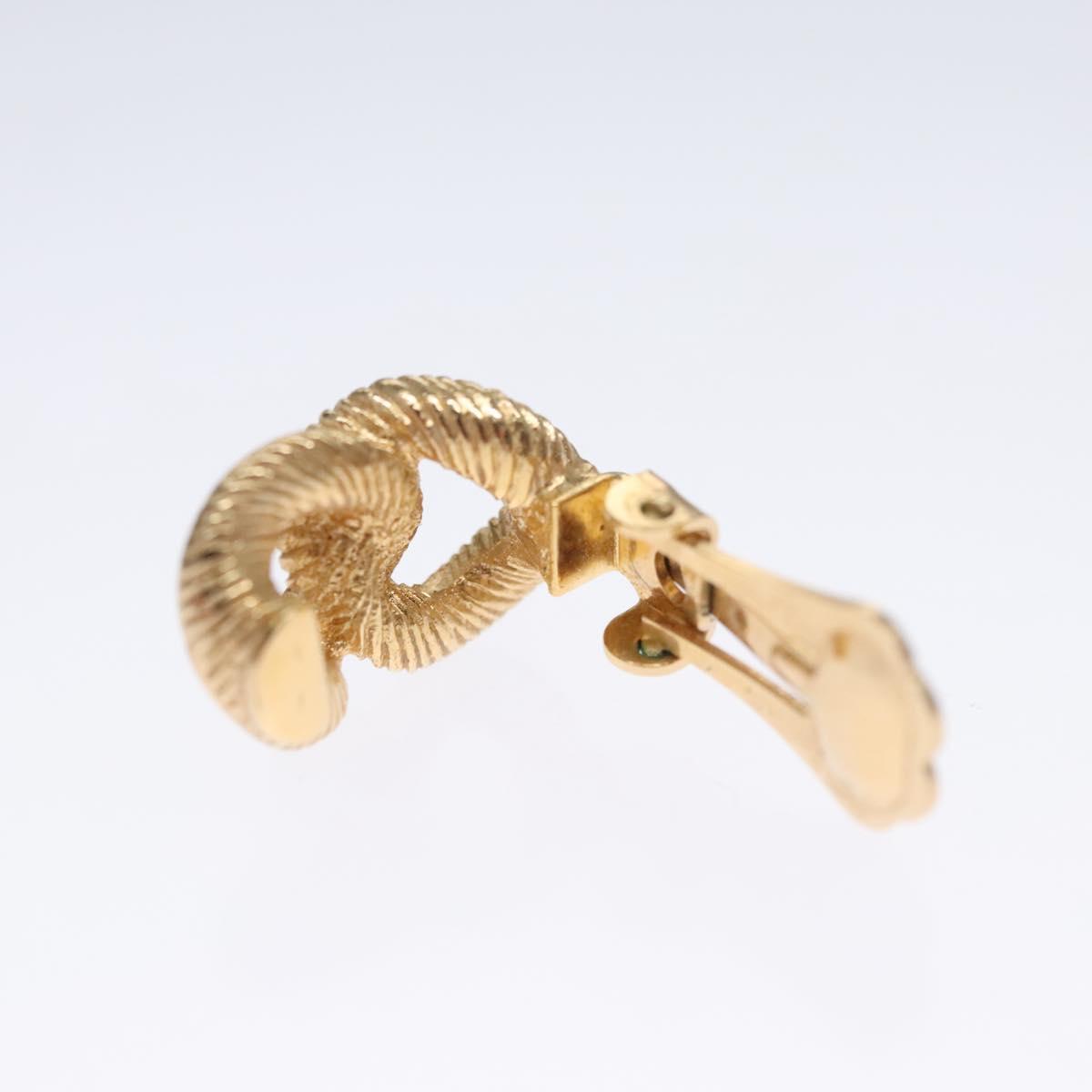 Christian Dior Earring metal Gold Auth 111949
