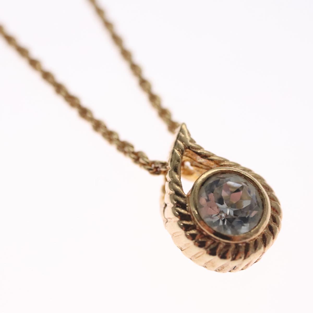 Christian Dior Necklace metal Gold Auth 111950