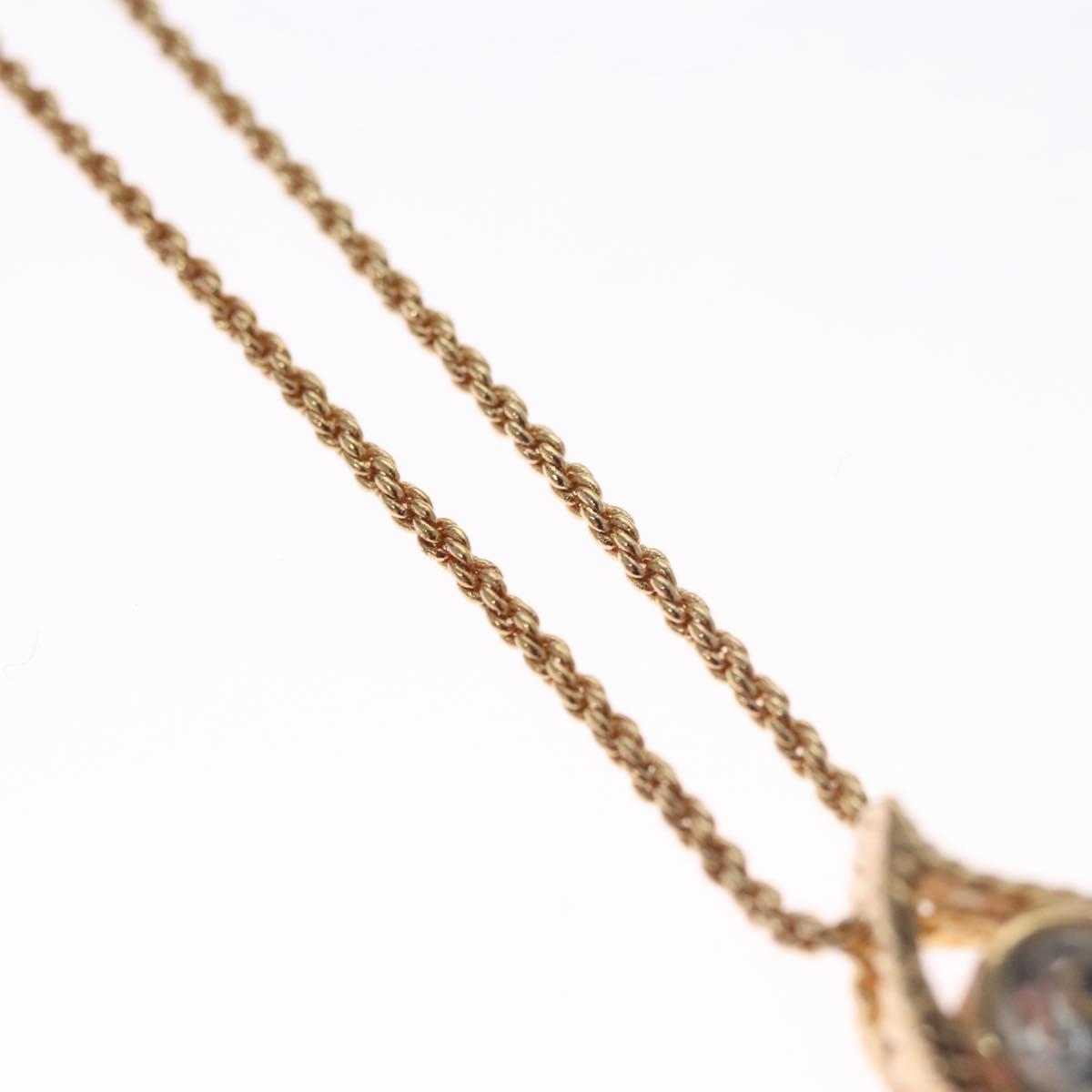 Christian Dior Necklace metal Gold Auth 111950