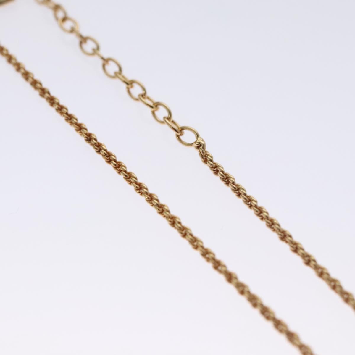 Christian Dior Necklace metal Gold Auth 111950