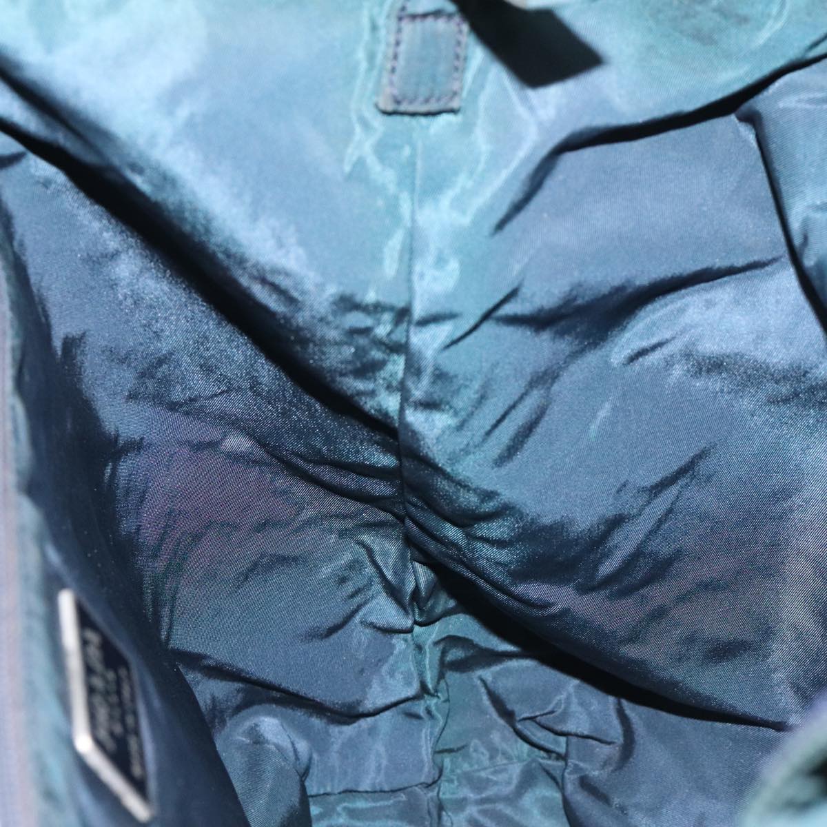 PRADA Hand Bag Nylon Navy Auth 112087