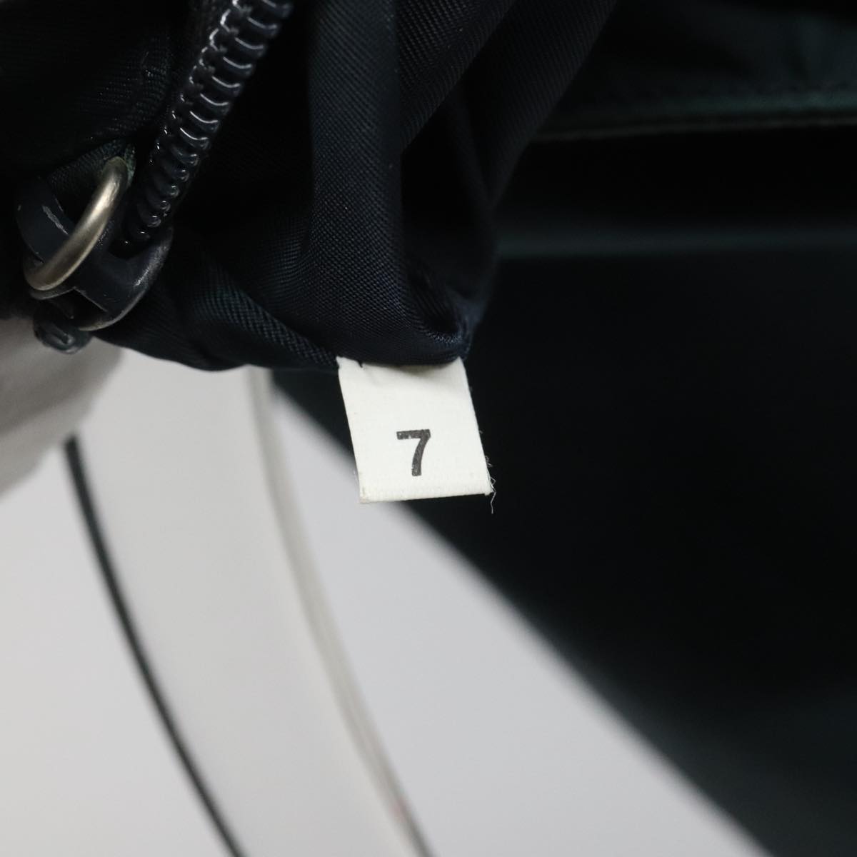 PRADA Hand Bag Nylon Navy Auth 112087