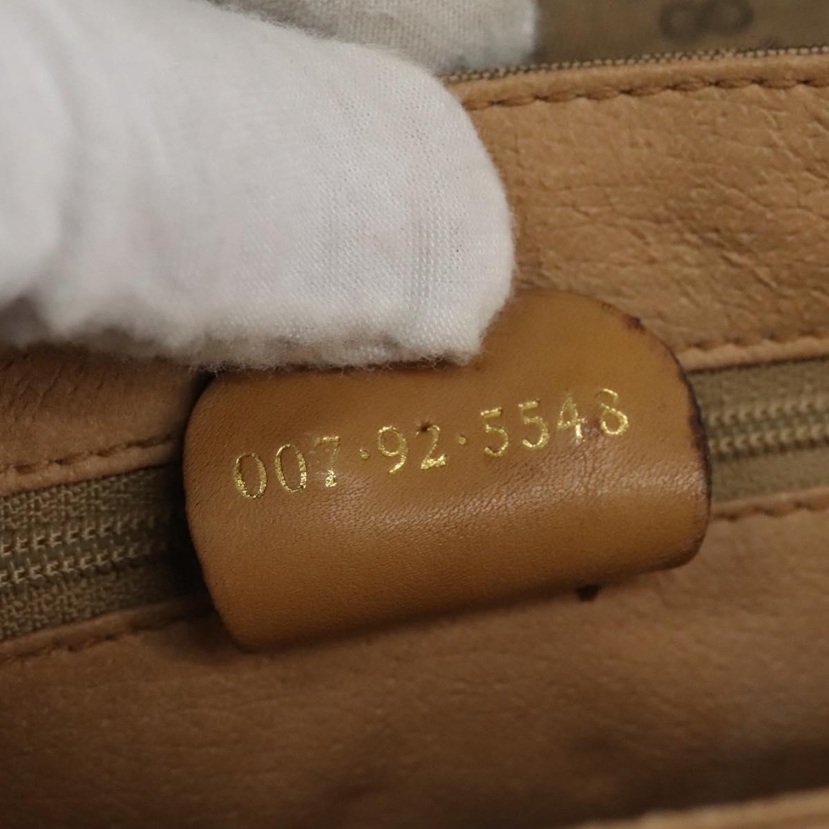 GUCCI Micro GG Supreme Shoulder Bag PVC Beige Brown gold 007 92 5548 Auth 112193