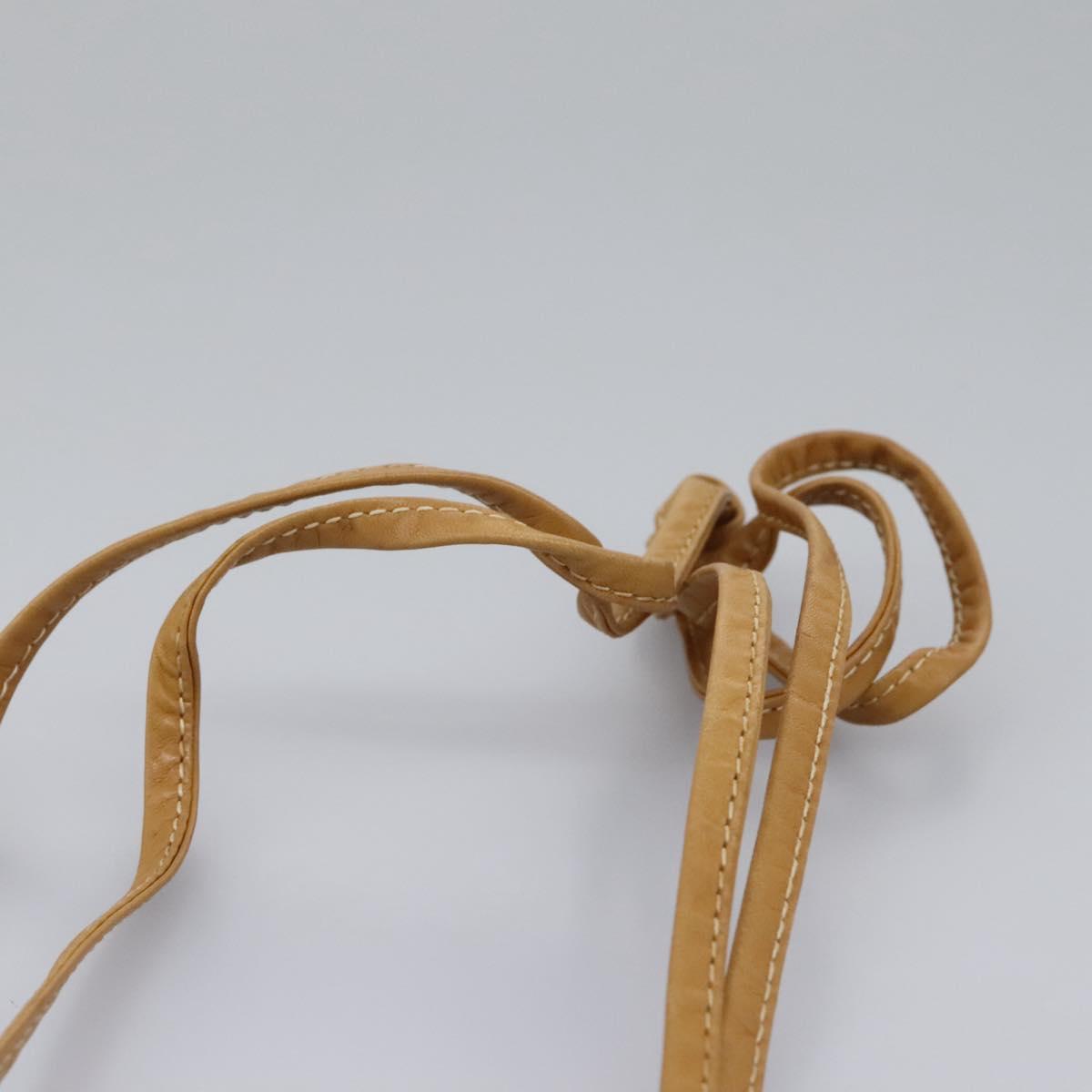 GUCCI Micro GG Supreme Shoulder Bag PVC Beige Brown gold 007 92 5548 Auth 112193