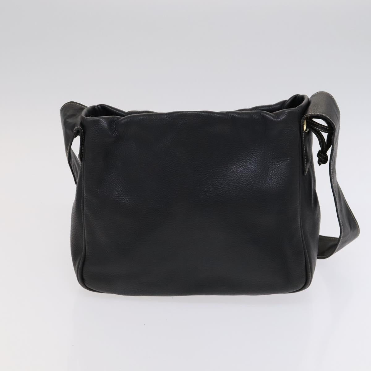 BURBERRY Shoulder Black Label Business Bag 2Set Blue Black Auth 112221