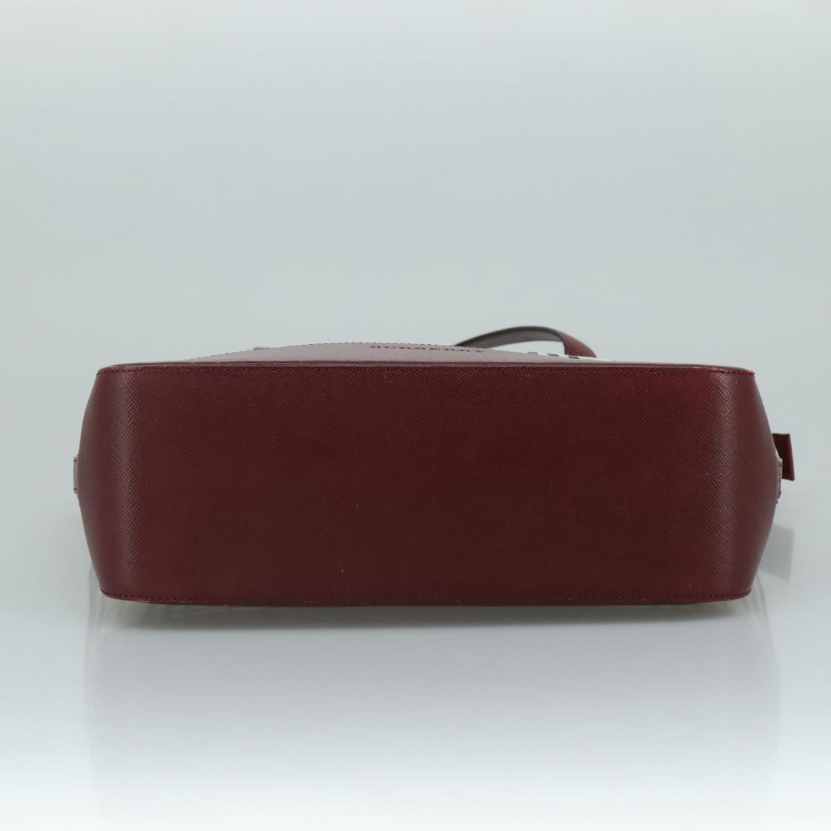 BURBERRY Nova Check Tote Bag Canvas Leather Beige Gold Auth 112299