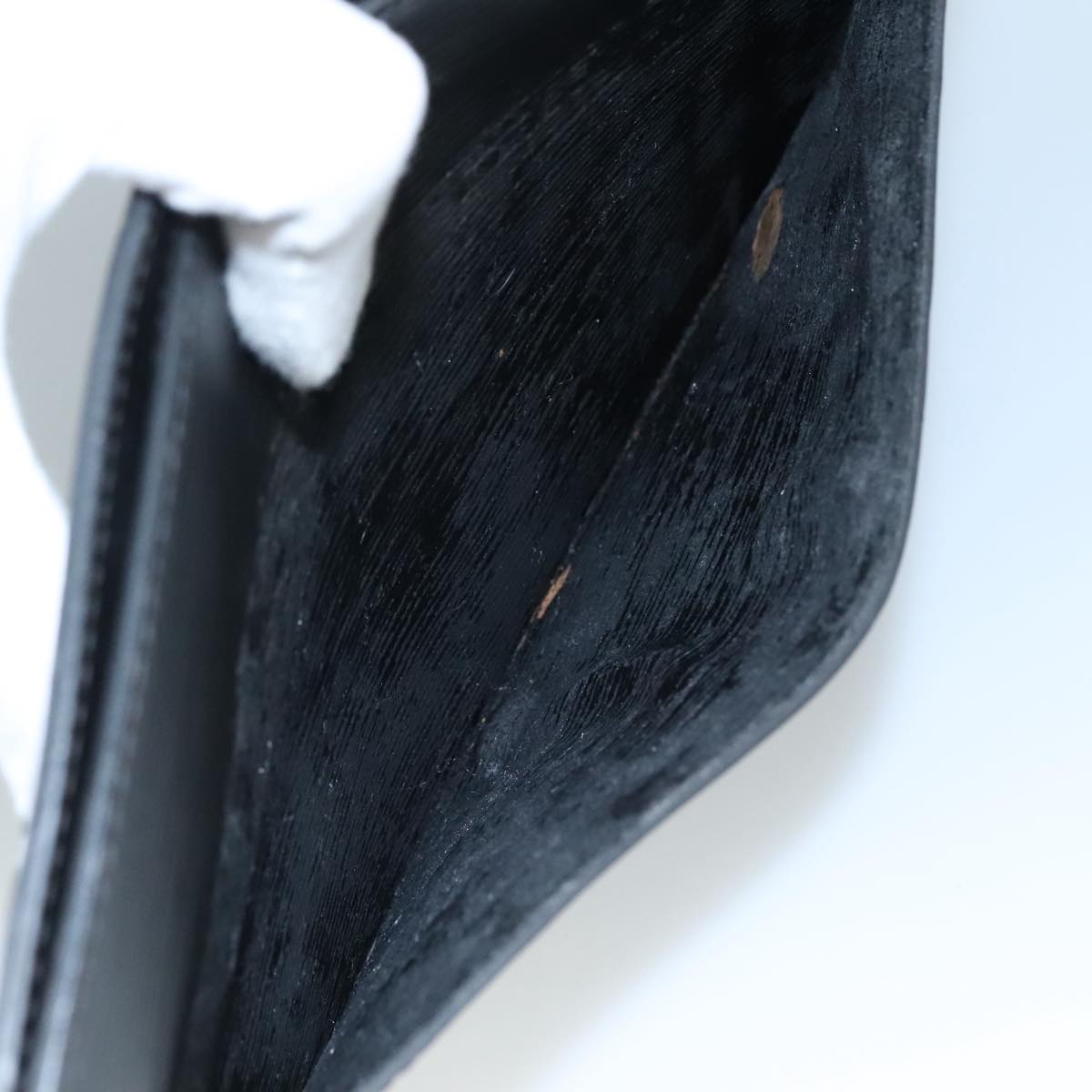 LOUIS VUITTON Epi Pochette Homme Clutch Bag Black Noir M52522 LV Auth 112324